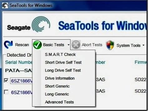 dos hard drive test utility|seagate drive diagnostic tool.